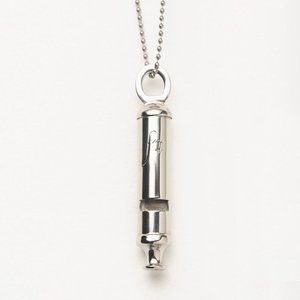 Falling Whistle Necklace Silver (Large)